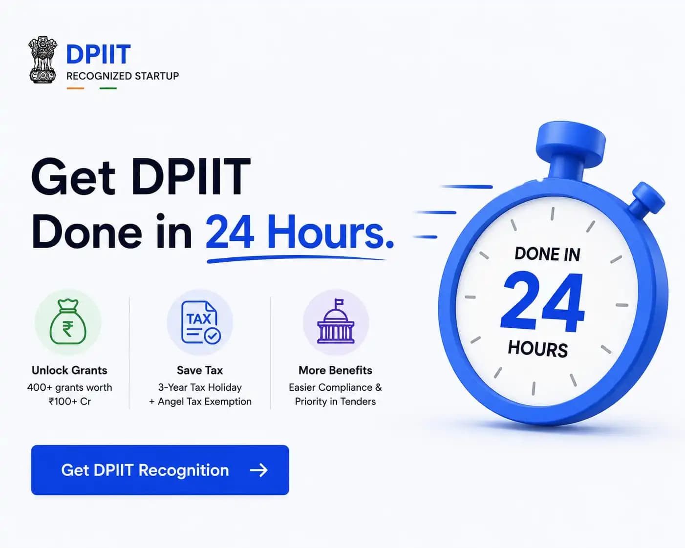 Get DPIIT recognition for your startup