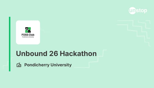 Unbound 26 Hackathon (2026): Results & Updates