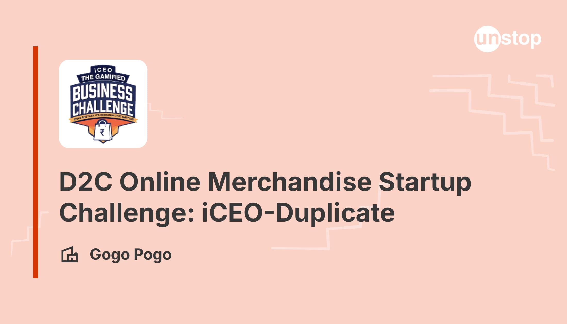 D2C Online Merchandise Startup Challenge: iCEO 2026