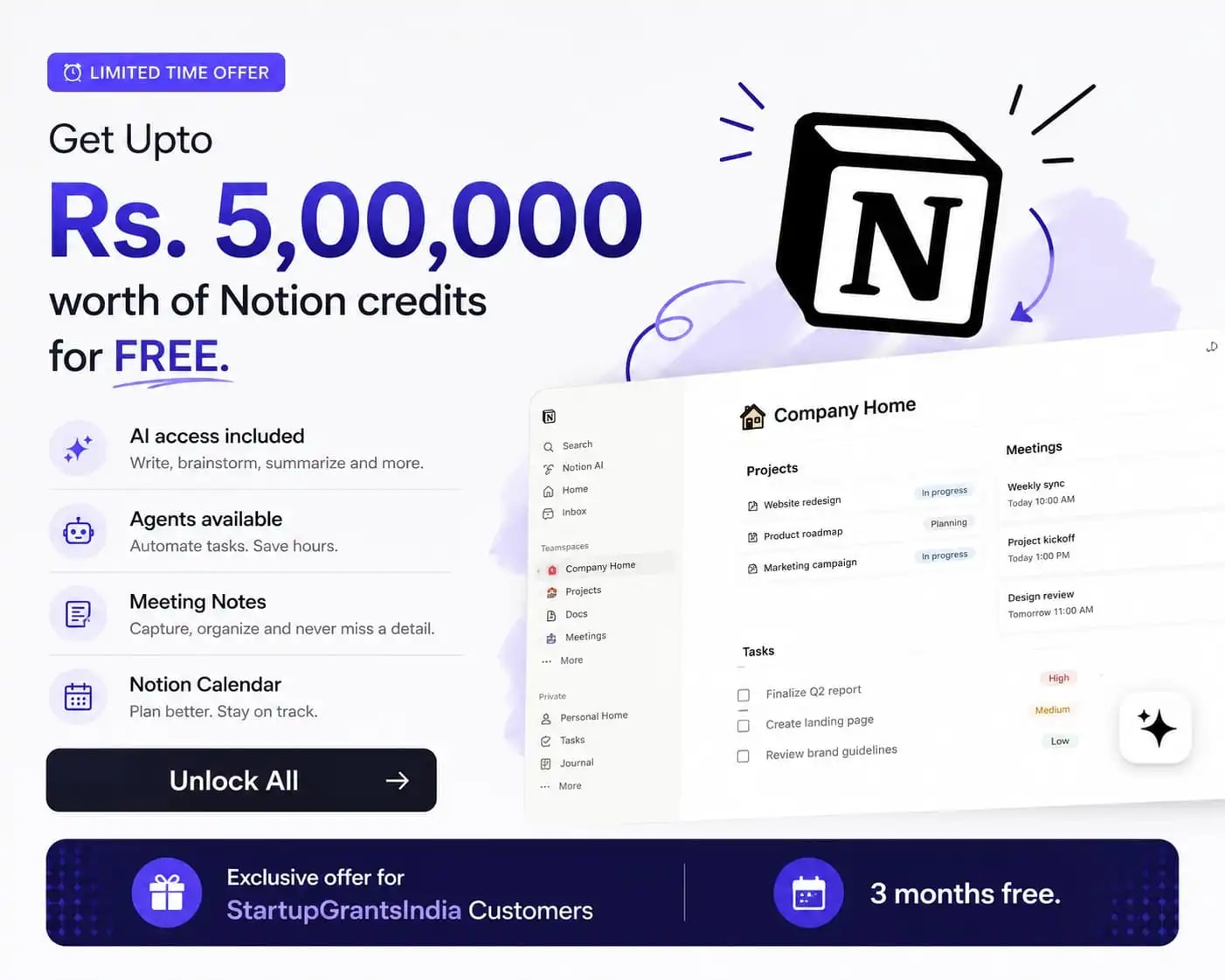 Notion — workspace, docs and AI for startups