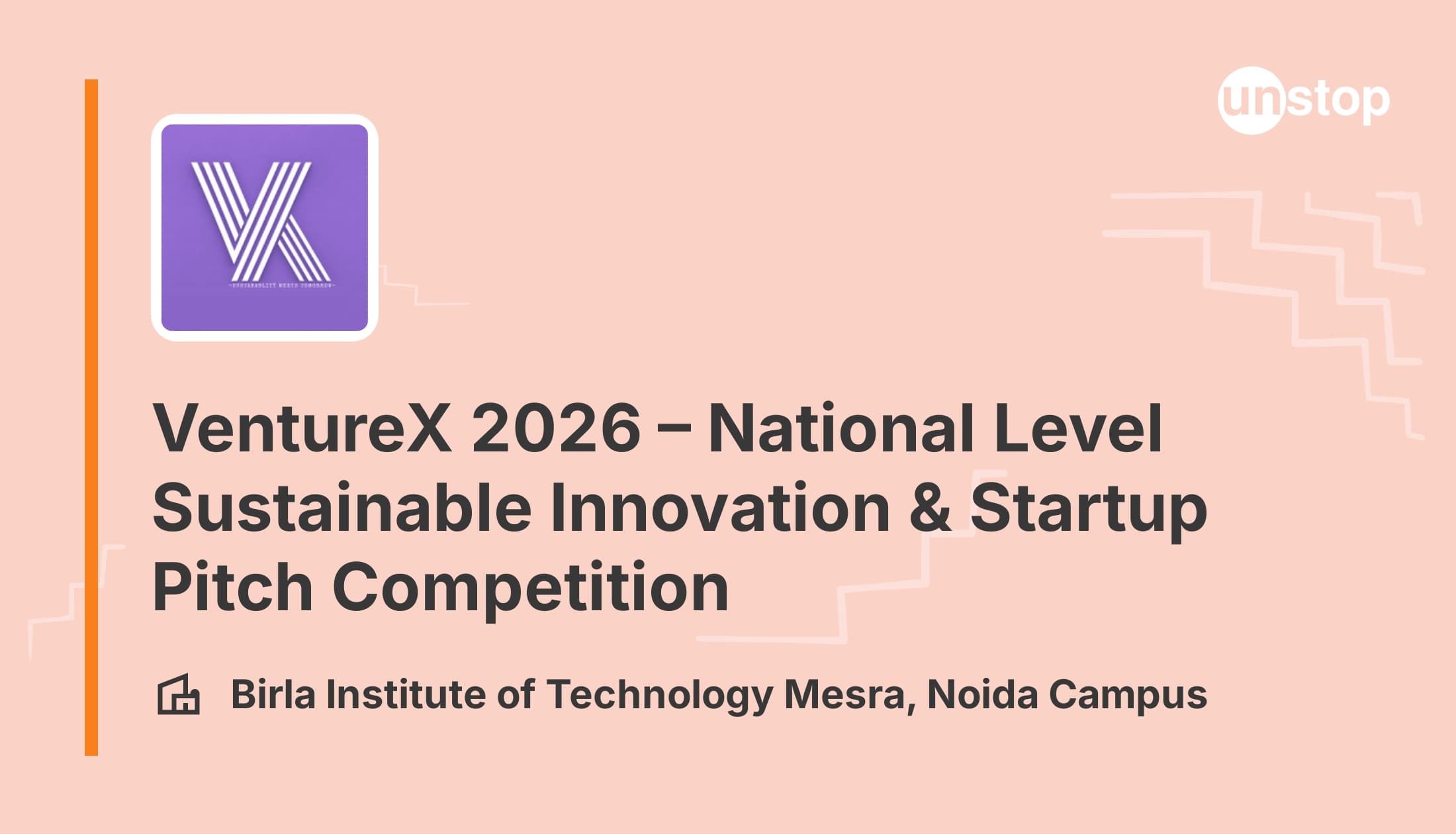 VentureX 2026 – National Level Sustainable Innovation & Startup Pitch Competition