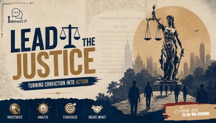 Lead the justice: Turning Conviction into Action