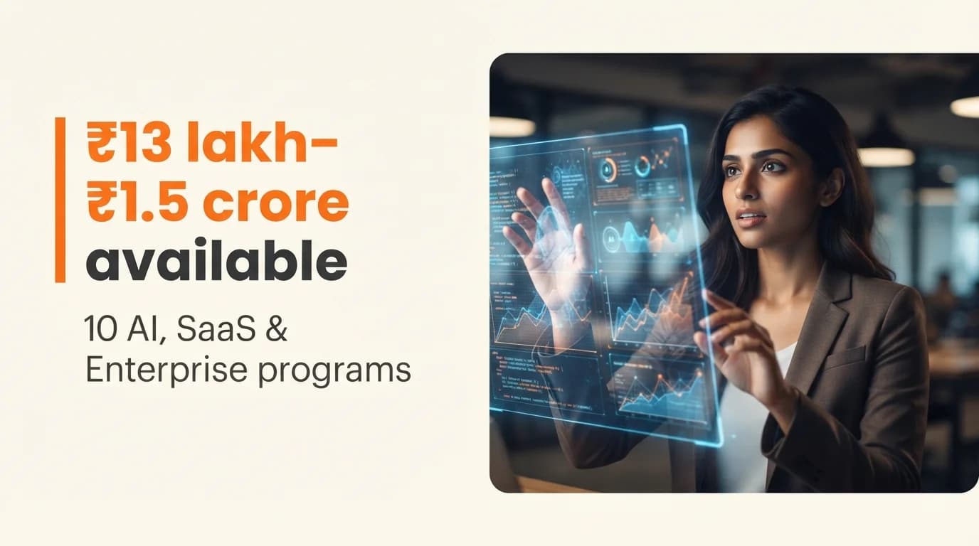 AI, SaaS & Enterprise Startup Grants and Funding Programs in India — July 2026
