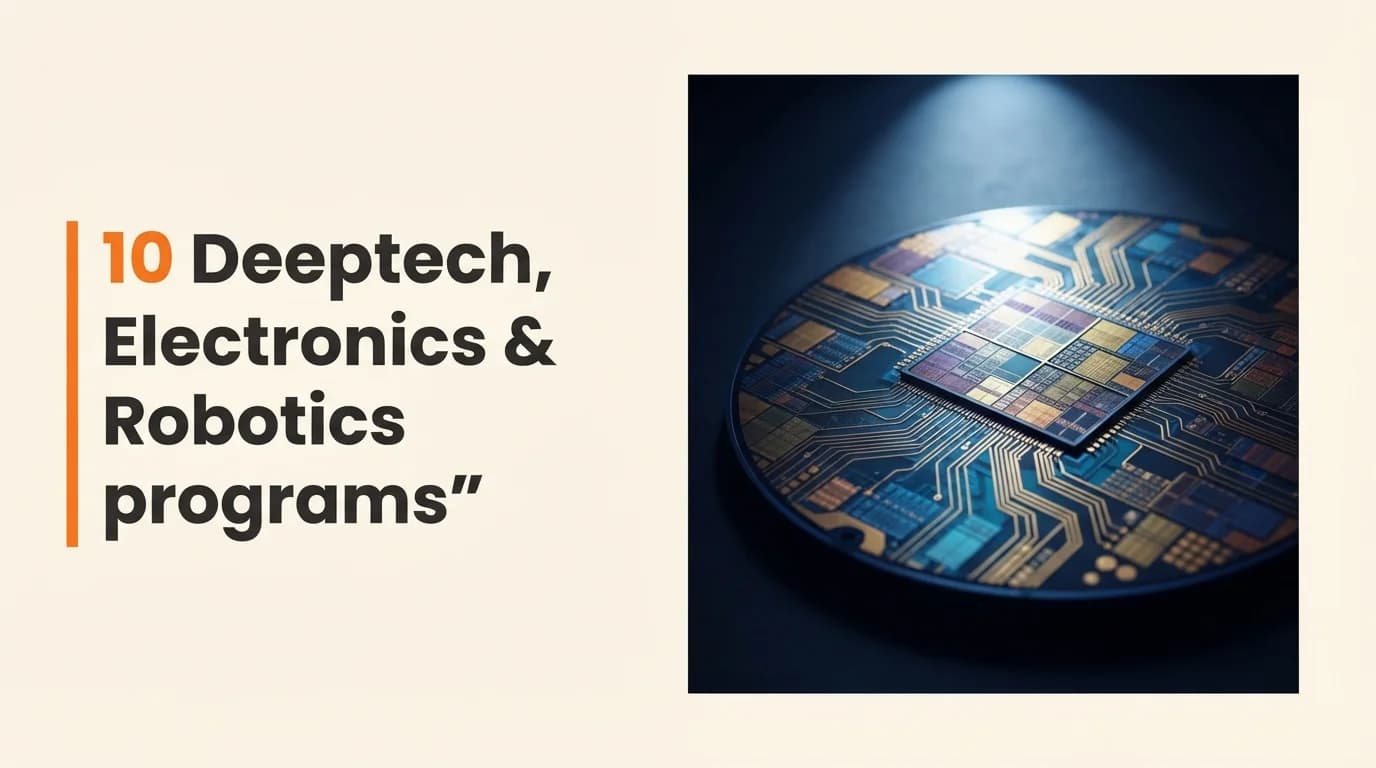 Deeptech, Electronics & Robotics Startup Grants and Funding Programs in India — August 2026