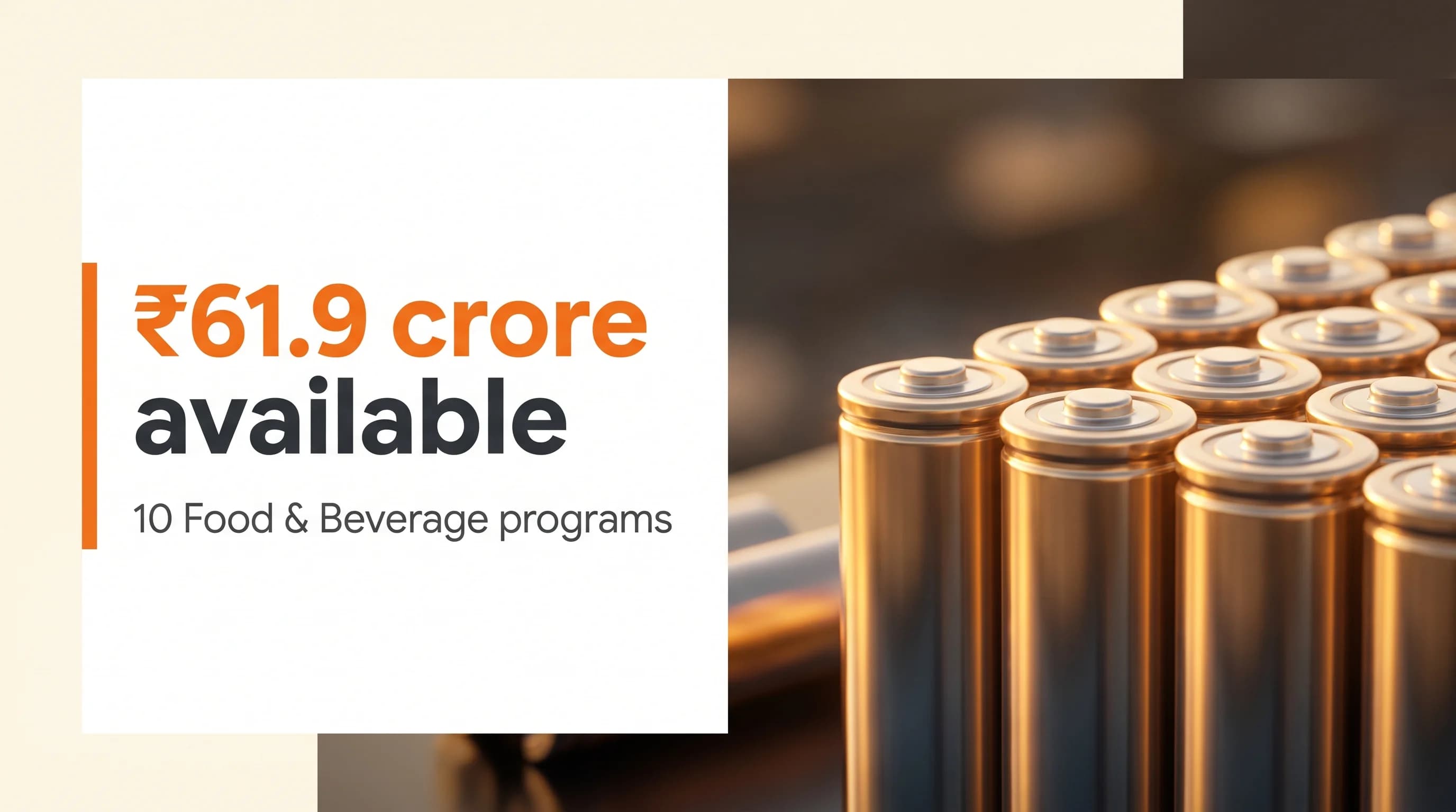 Food & Beverage Startup Grants and Funding Programs in India — October 2026