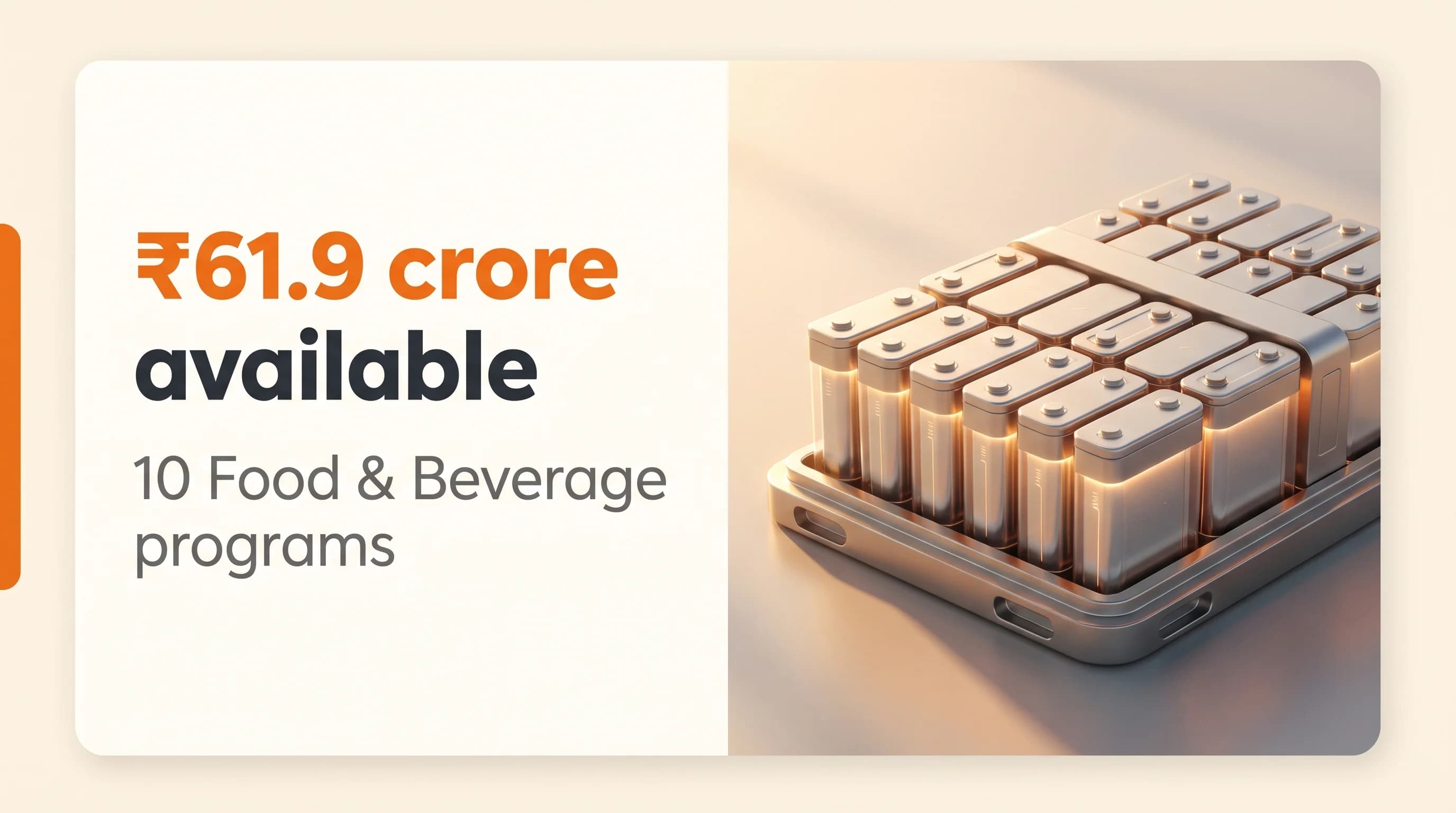 Food & Beverage Startup Grants and Funding Programs in India — October 2026