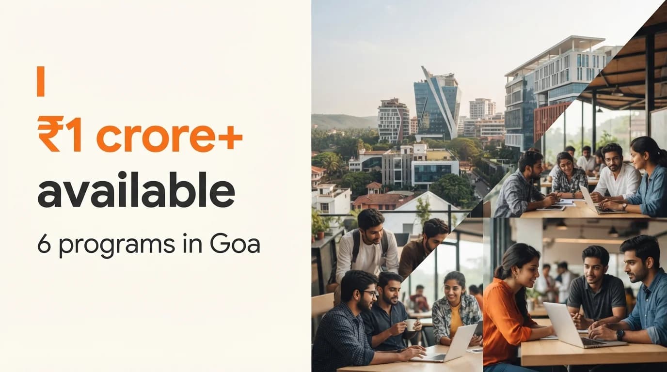 Startup Grants and Funding Programs in Goa — August 2026