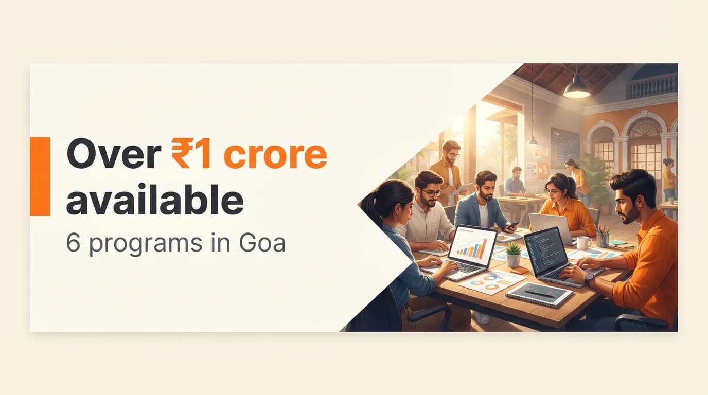 Startup Grants and Funding Programs in Goa — September 2026