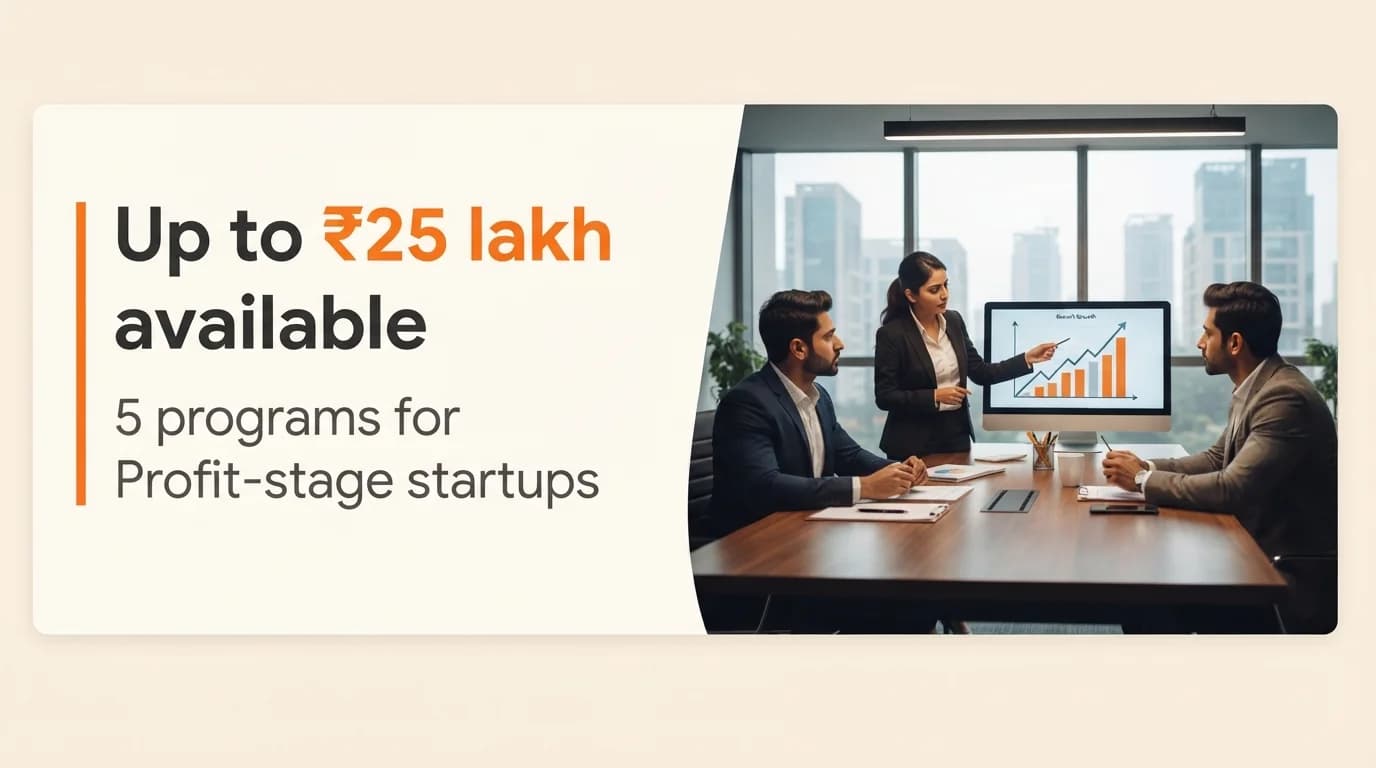 Startup Grants and Funding Programs for Profit-Stage Startups in India
— September 2026