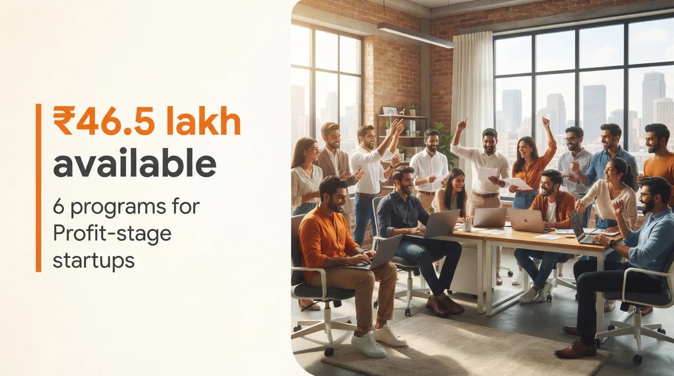 Startup Grants and Funding Programs for Profit-Stage Startups in India — September 2026