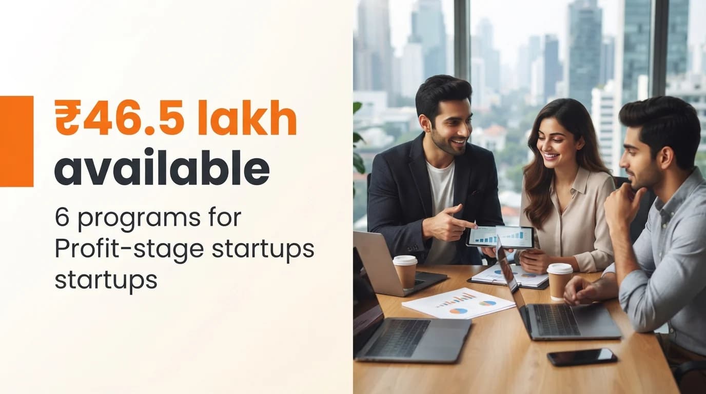 Startup Grants and Funding Programs for Profit-Stage Startups in India
September 2026
