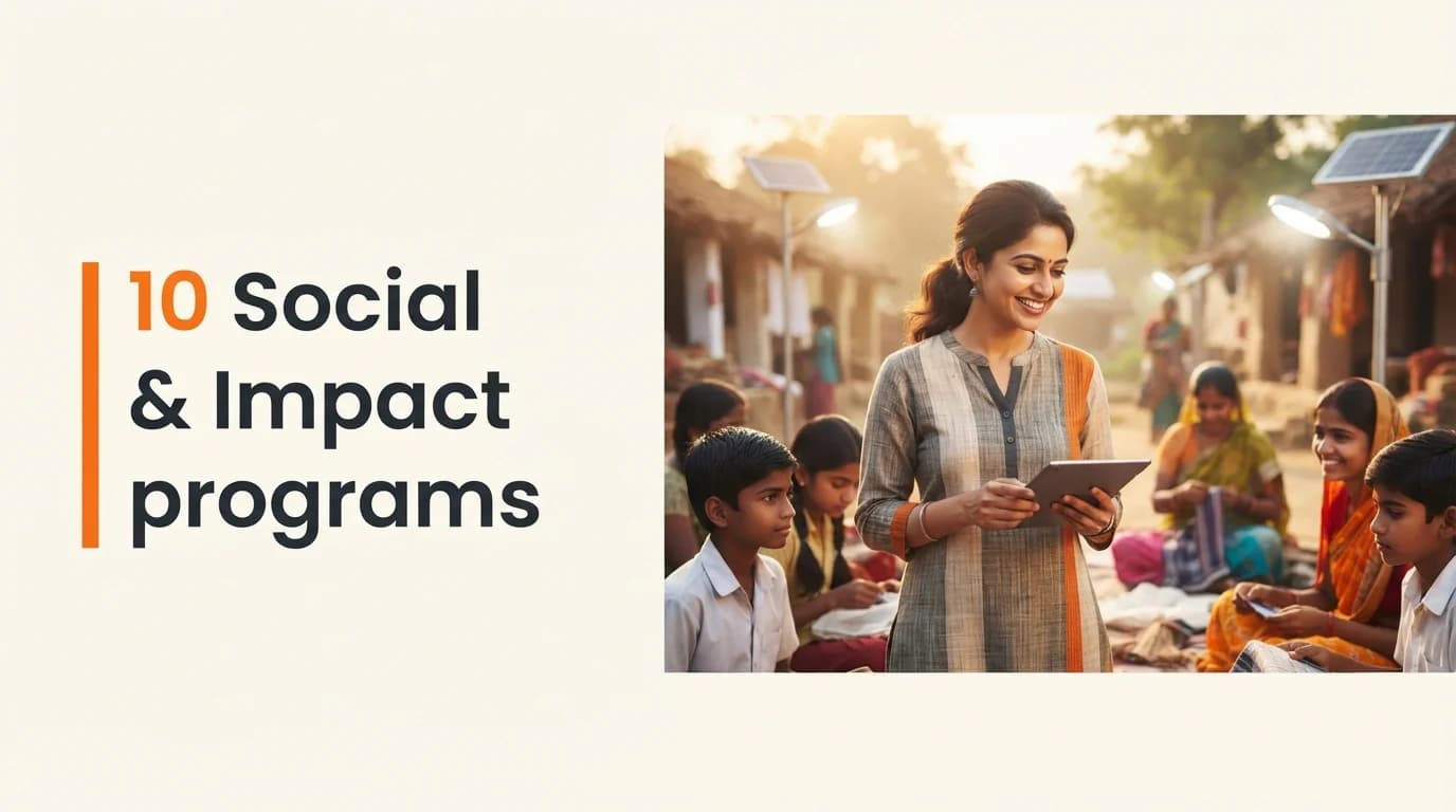 Social & Impact Startup Grants and Funding Programs in India — July 2026