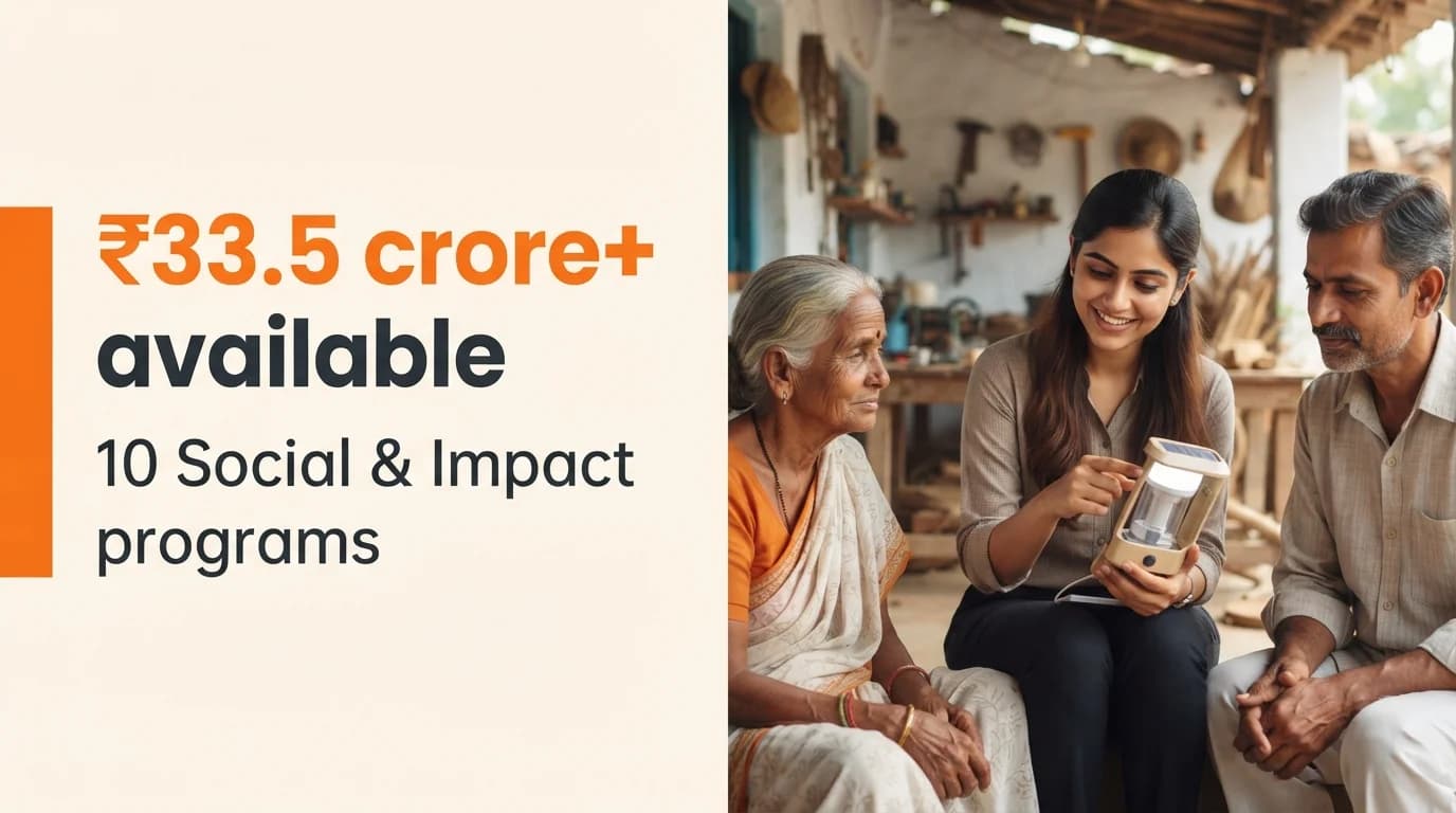 Social & Impact Startup Grants and Funding Programs in India — September 2026