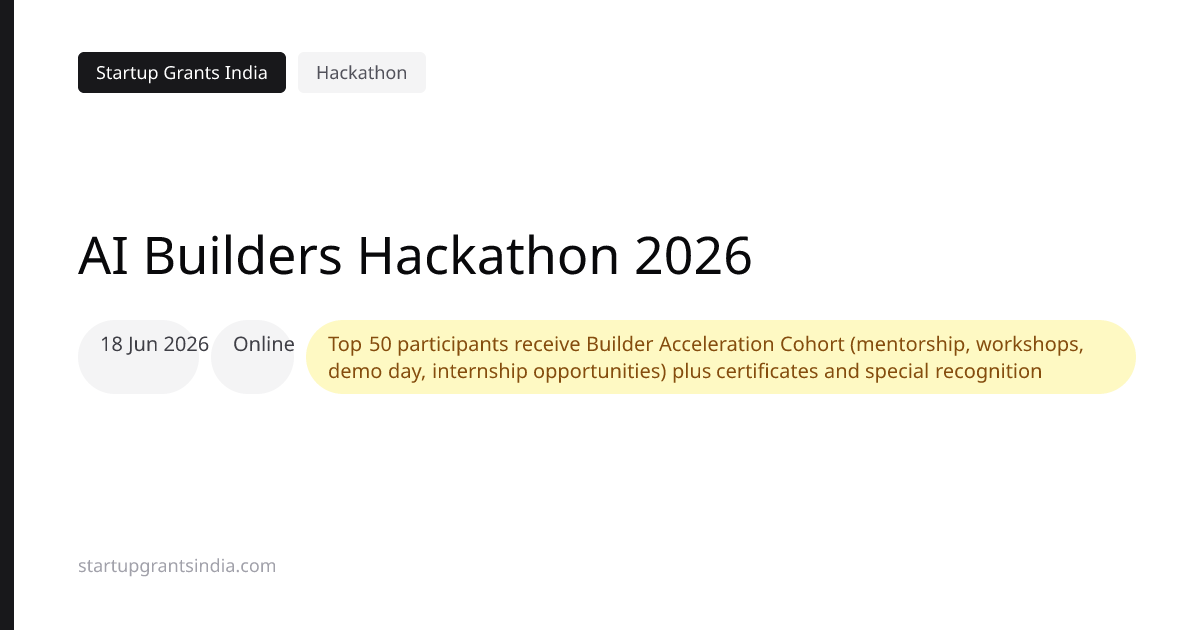 AI Builders Hackathon 2026: Results & Updates