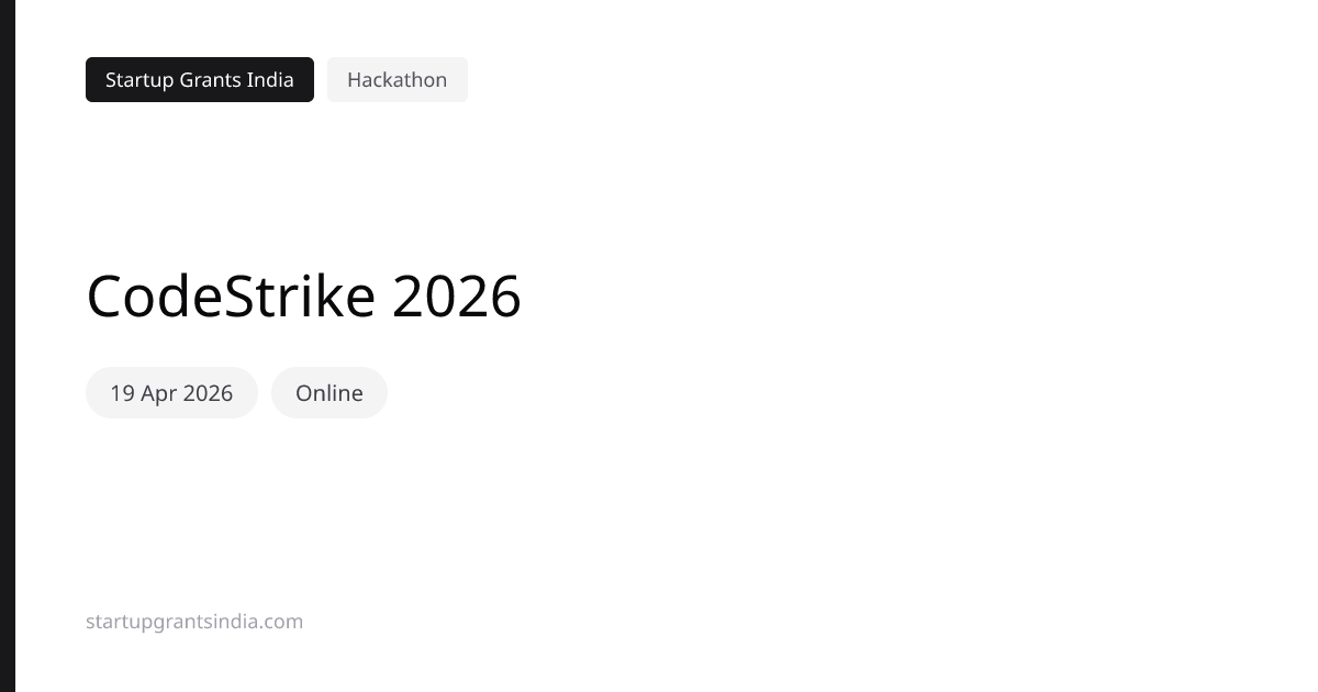 CodeStrike 2026: Results & Updates