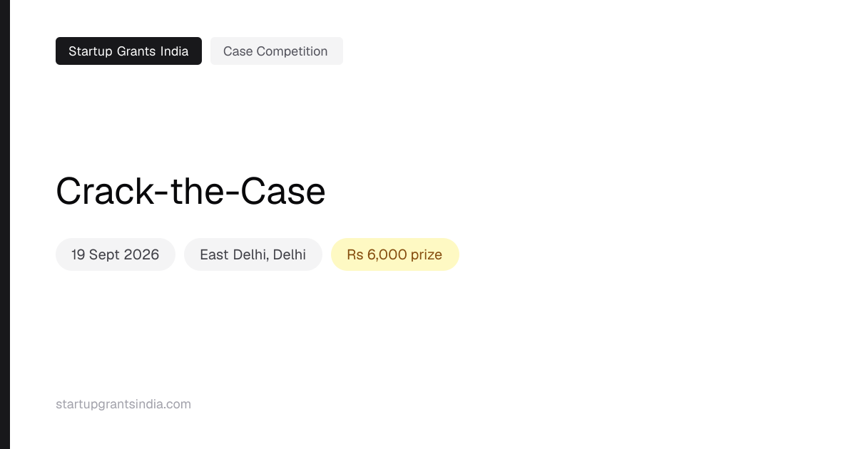 Crack-the-Case (2026): Results & Updates