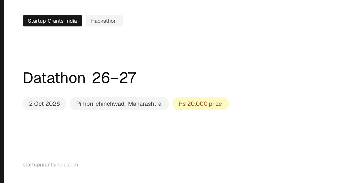 Datathon 26–27 (2026): Results & Updates