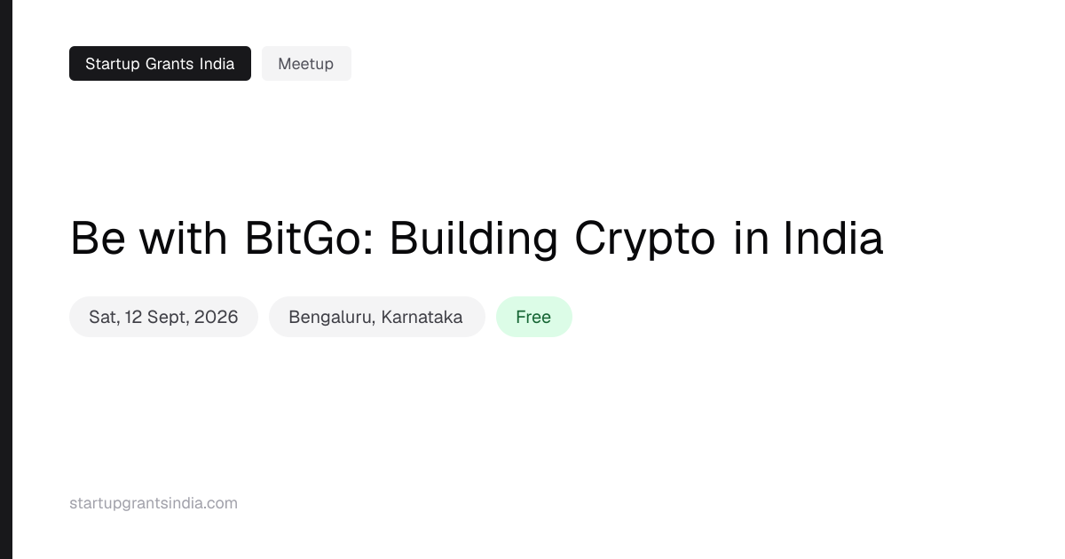 Be with BitGo: Building Crypto in India — Bengaluru