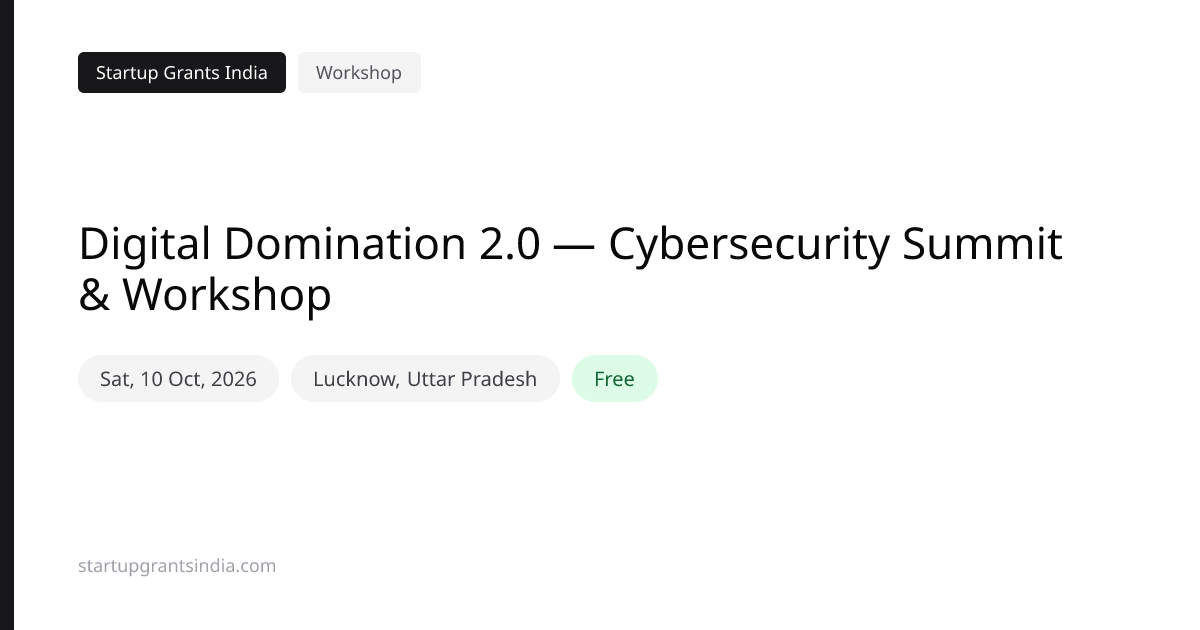 Digital Domination 2.0 — Cybersecurity Summit & Workshop