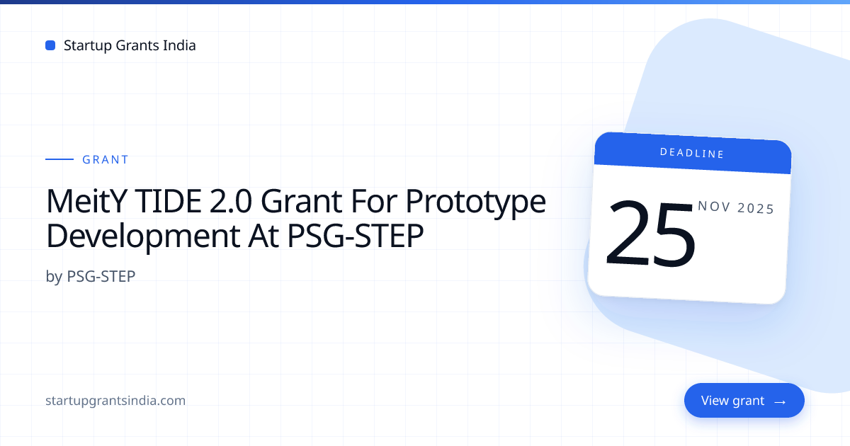 Funding grants & funding for startups in India | Startup Grants India